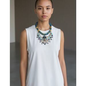 Bohemian Chunky Beaded Choker Necklace